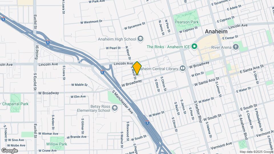 214 S West St Mapa y Detalles de la Ubicación