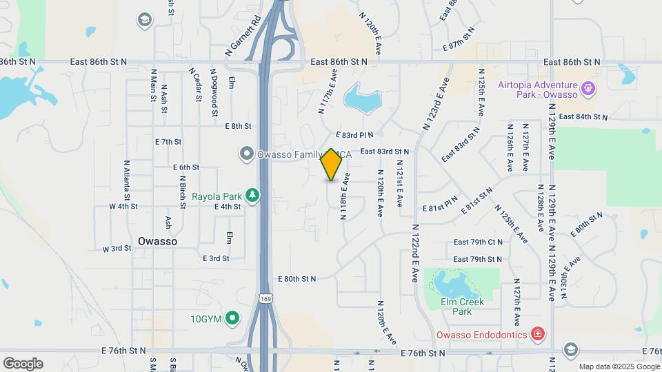 8217 N 117th E Ave Map and Location Details