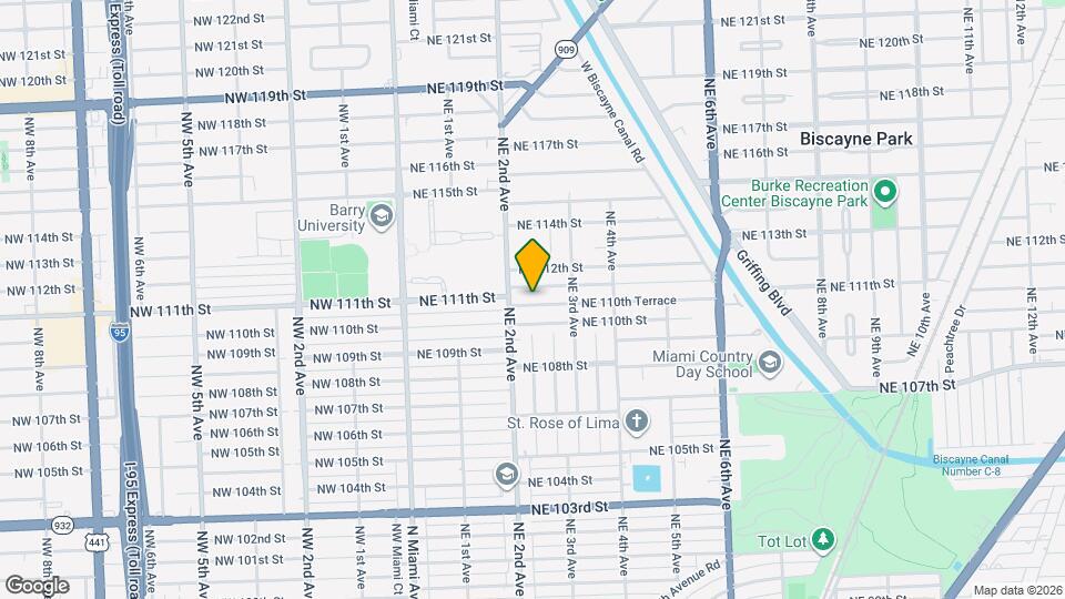 237 NE 110th Terrace Map and Location Details