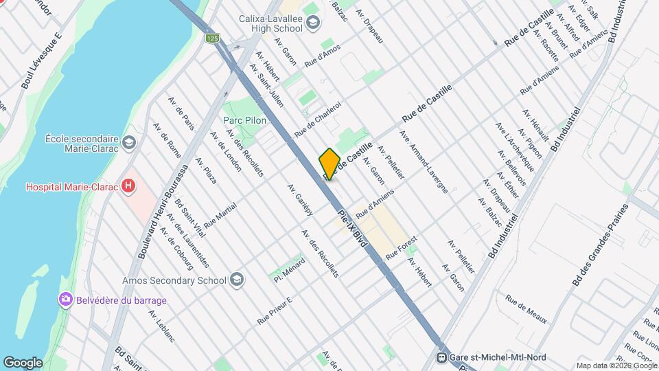 10839 Pie IX Boul Map and Location Details