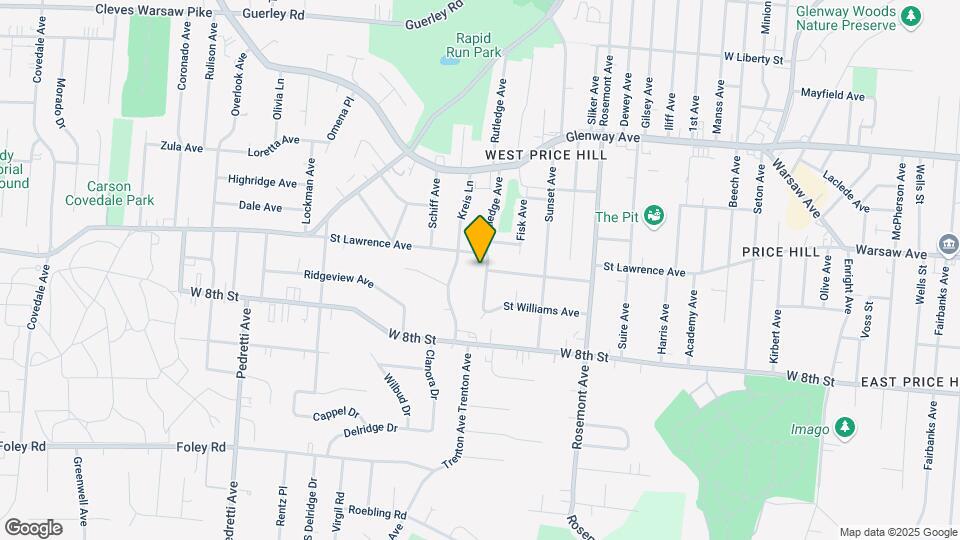 933 Rutledge Ave Map and Location Details