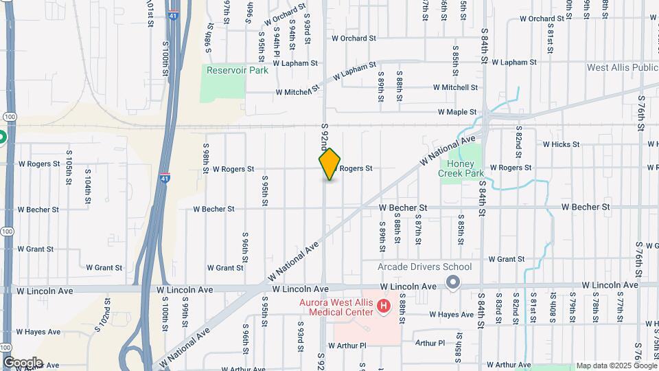 2036 S 92nd St Map and Location Details