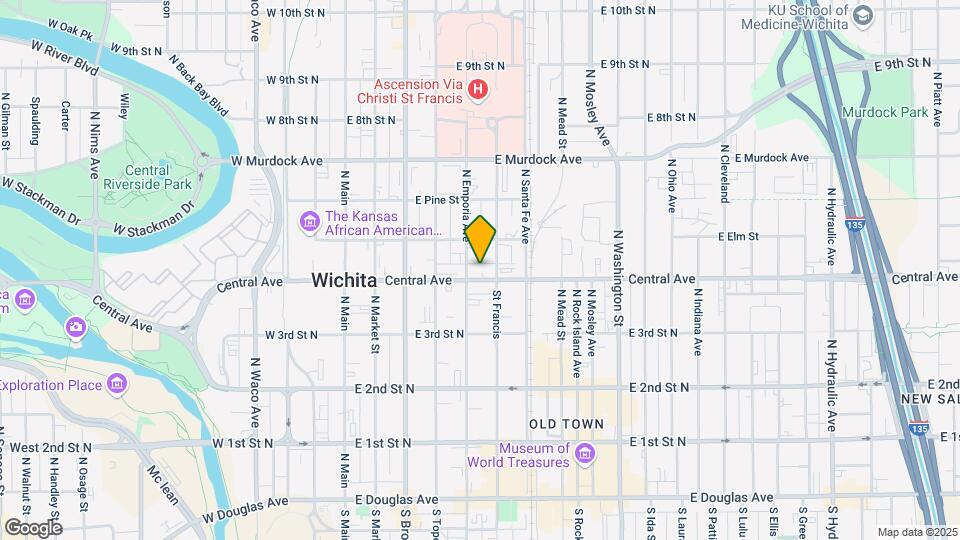 512 N Central Ave Map and Location Details