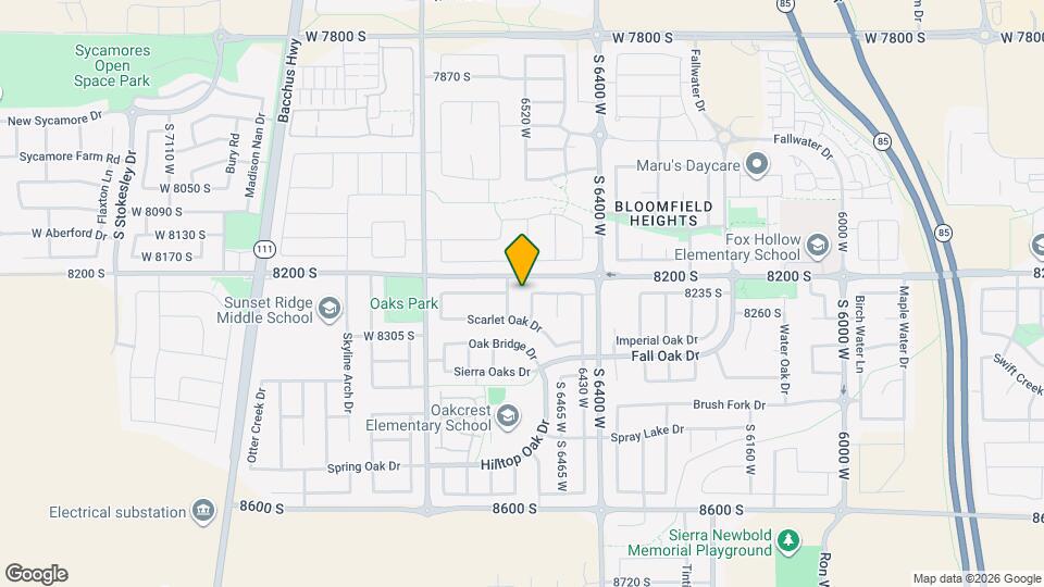 8236 Pin Oak Dr Map and Location Details