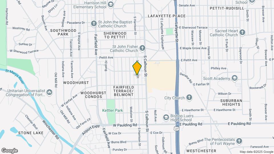 5012 S Harrison St Mapa y Detalles de la Ubicación