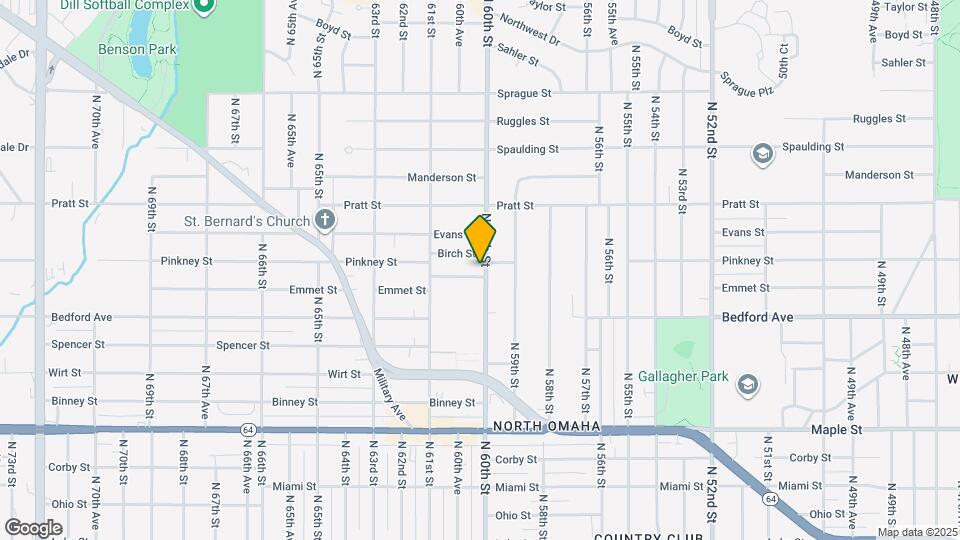 3454 N 60th St Map and Location Details