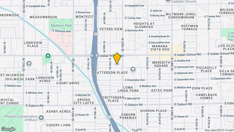 1920 E Fairmount Ave, Unit 1 Map and Location Details