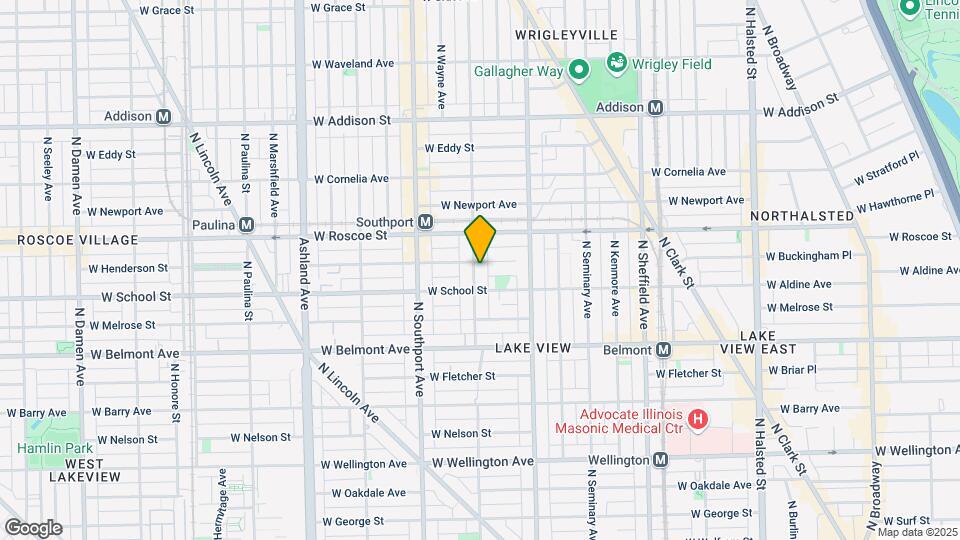 3321 N Lakewood Ave, Unit 1 Map and Location Details