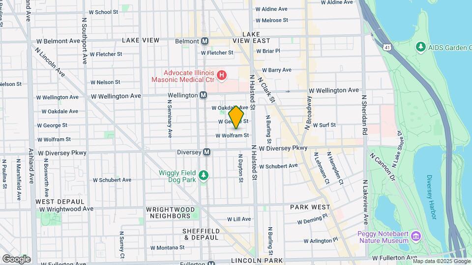838 W Wolfram St, Unit 207 Mapa y Detalles de la Ubicación
