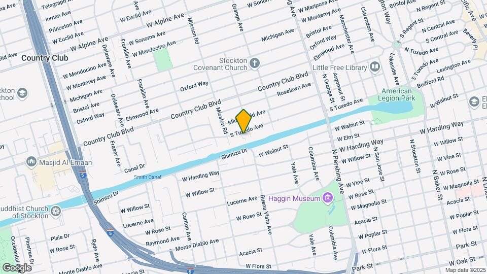 1826 S Tuxedo Ave Map and Location Details