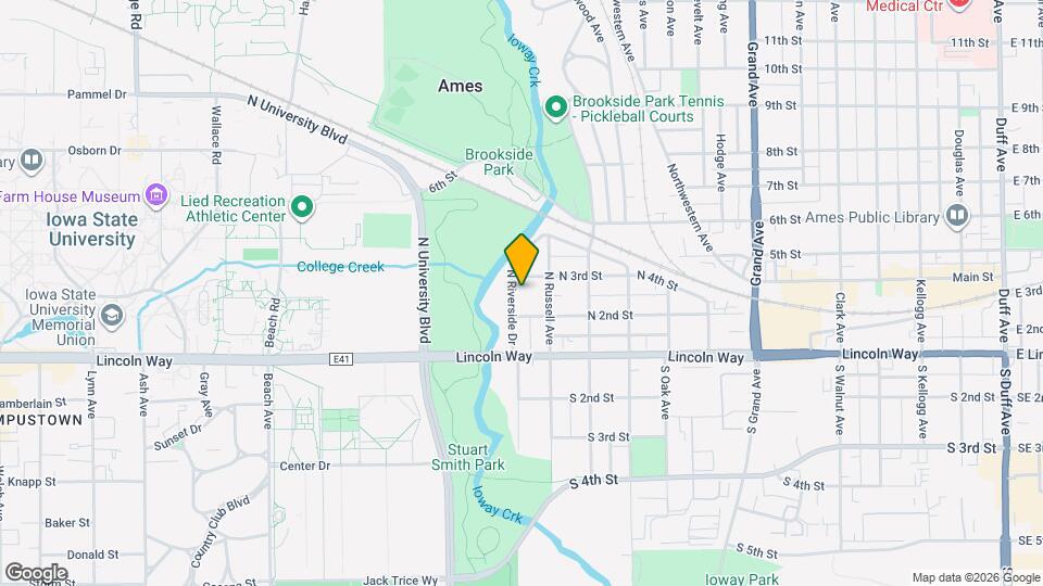 216 N Riverside Dr Map and Location Details