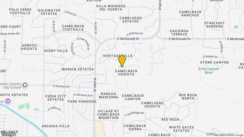 5632 Camelback Canyon Dr Map and Location Details