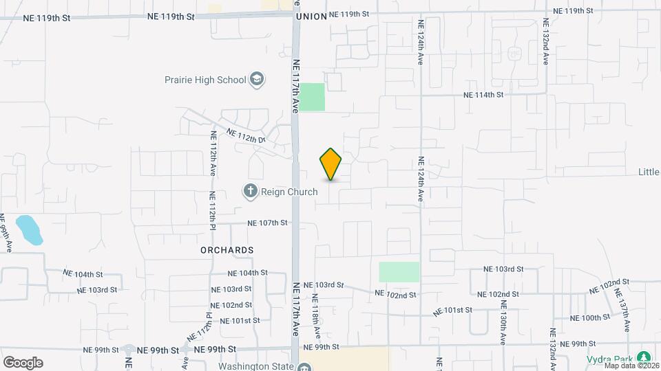 11903 NE 109th Wy Map and Location Details