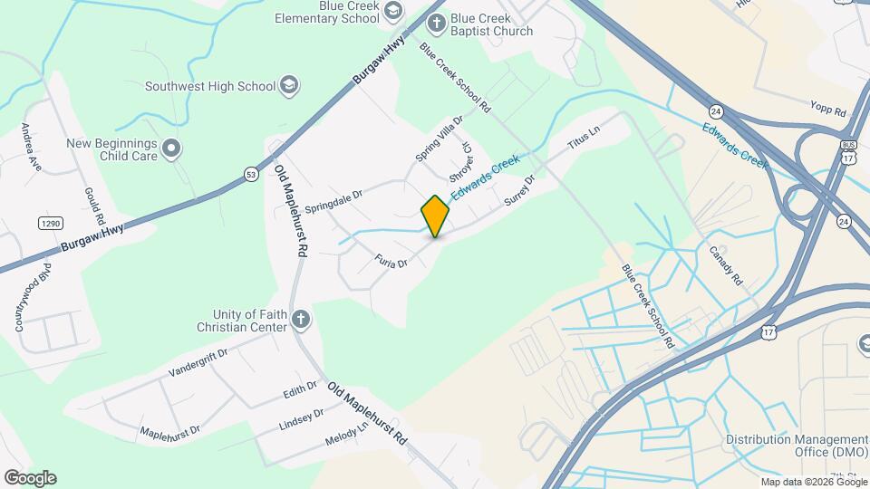 1042 Furia Dr Map and Location Details