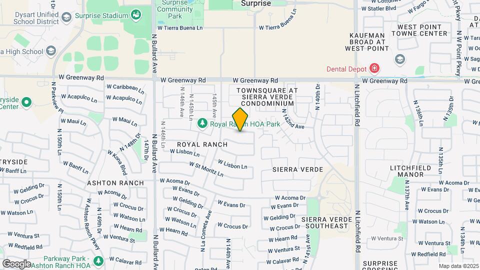 14335 W Country Gables Dr Map and Location Details
