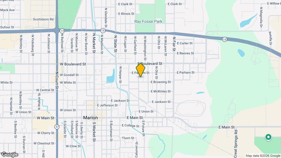 705 N Garfield St Map and Location Details