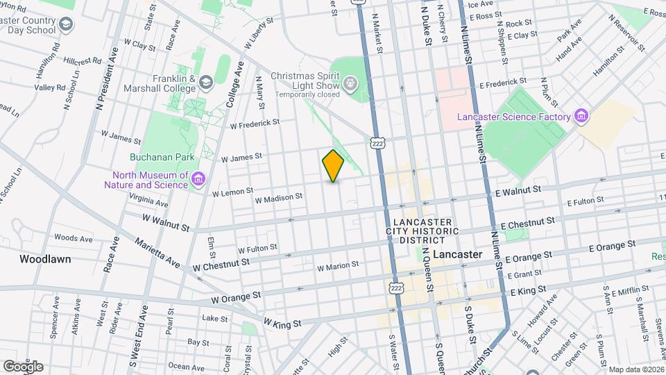 342 N Mulberry St Map and Location Details