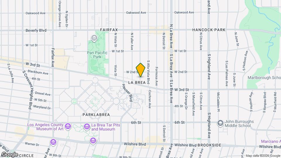 232 S Poinsettia Pl, Unit 230 1.25 Mapa y Detalles de la Ubicación