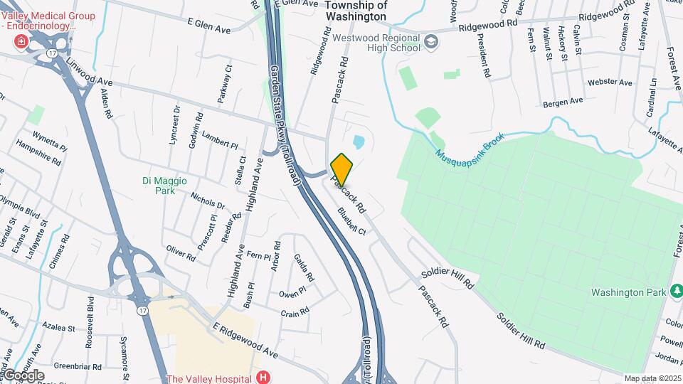 831 Pascack Rd Map and Location Details