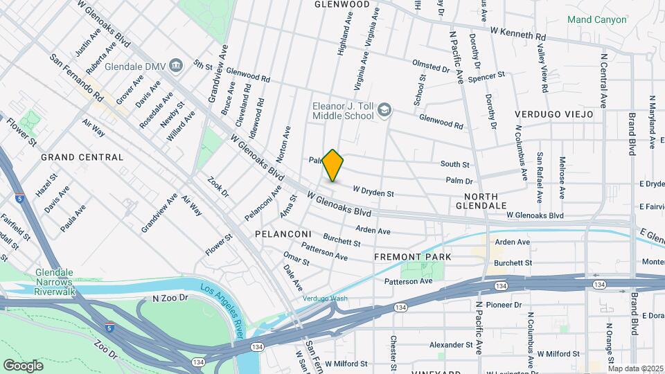 810 W Dryden St Map and Location Details