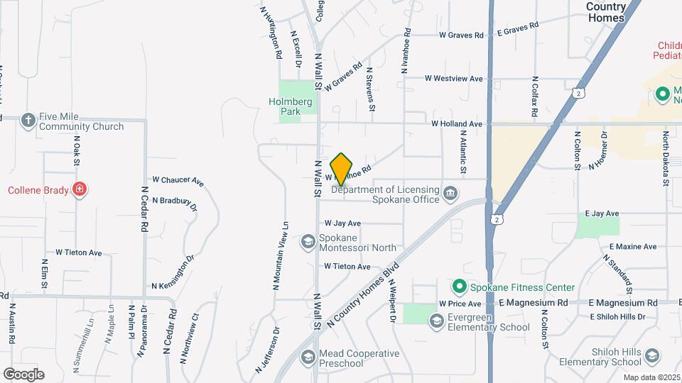 520 W Barnes Rd Map and Location Details