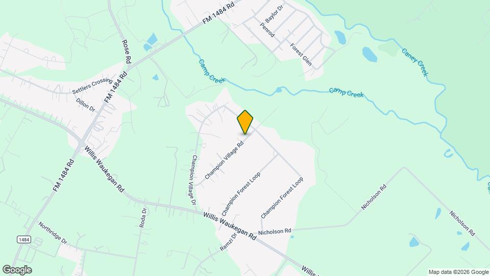 10505 Champion Village Dr Map and Location Details