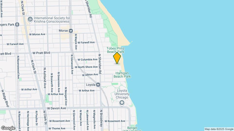 1037 W North Shore Ave Map and Location Details