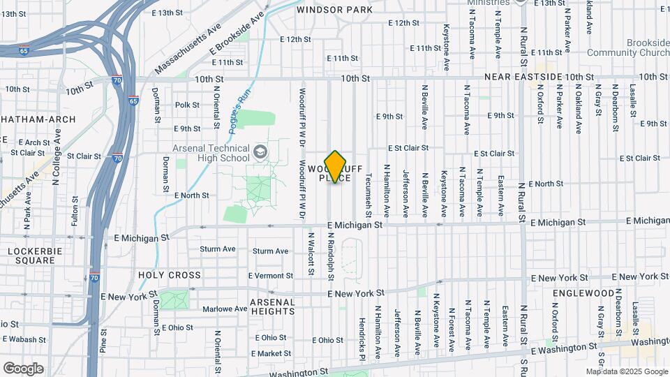 625 Woodruff Place Middle Dr Mapa y Detalles de la Ubicación