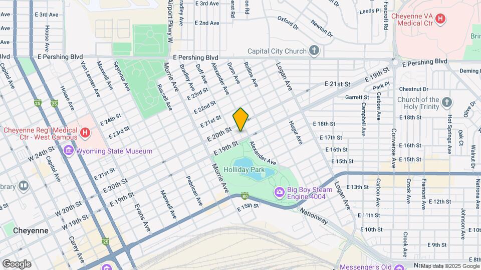 1212 E 19th St Map and Location Details
