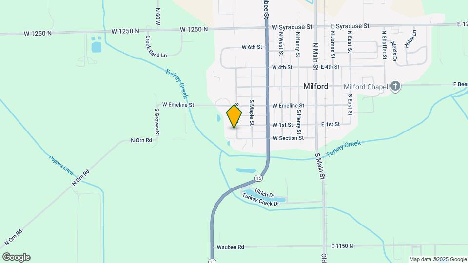 305 S Elm St Map and Location Details