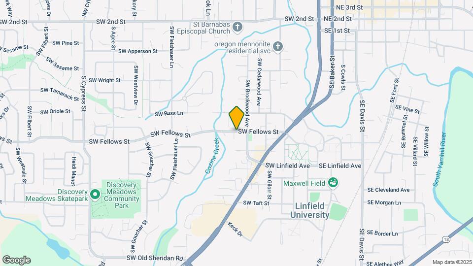 822 SW Fellows St Map and Location Details