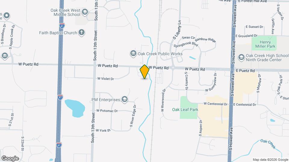 815 W Puetz Rd, Unit 815 Mapa y Detalles de la Ubicación