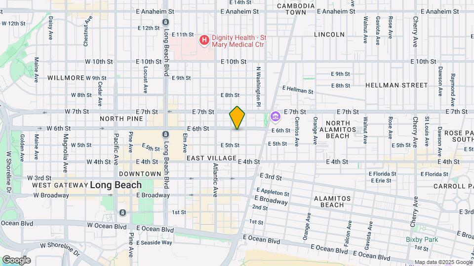 718 E 6TH St Mapa y Detalles de la Ubicación