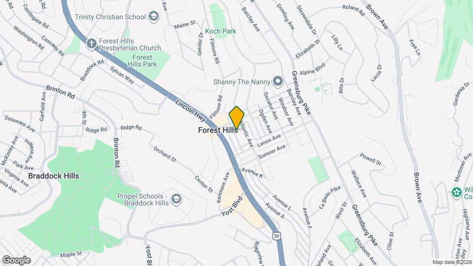 516 Halsey Ave Map and Location Details