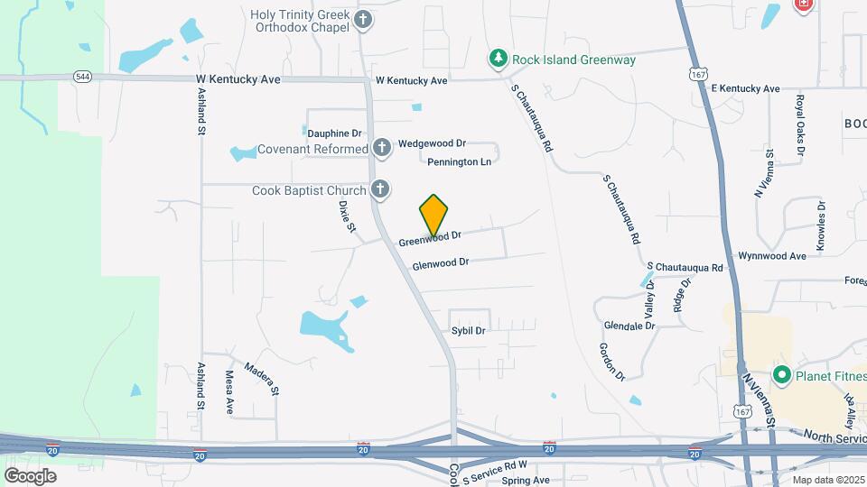 1205 Greenwood Dr Map and Location Details