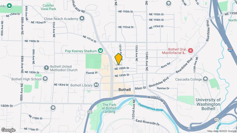 10200 NE 186th St Map and Location Details