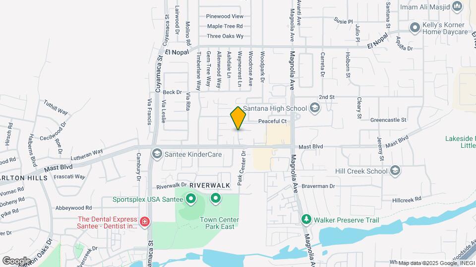 9885 Caspi Gardens Dr Mapa y Detalles de la Ubicación