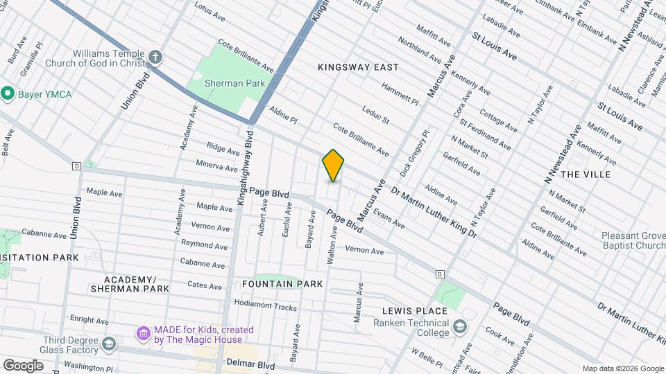 1343 Walton Ave Map and Location Details