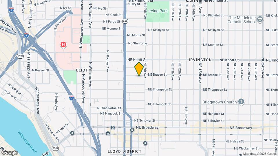 602 NE Brazee St Map and Location Details