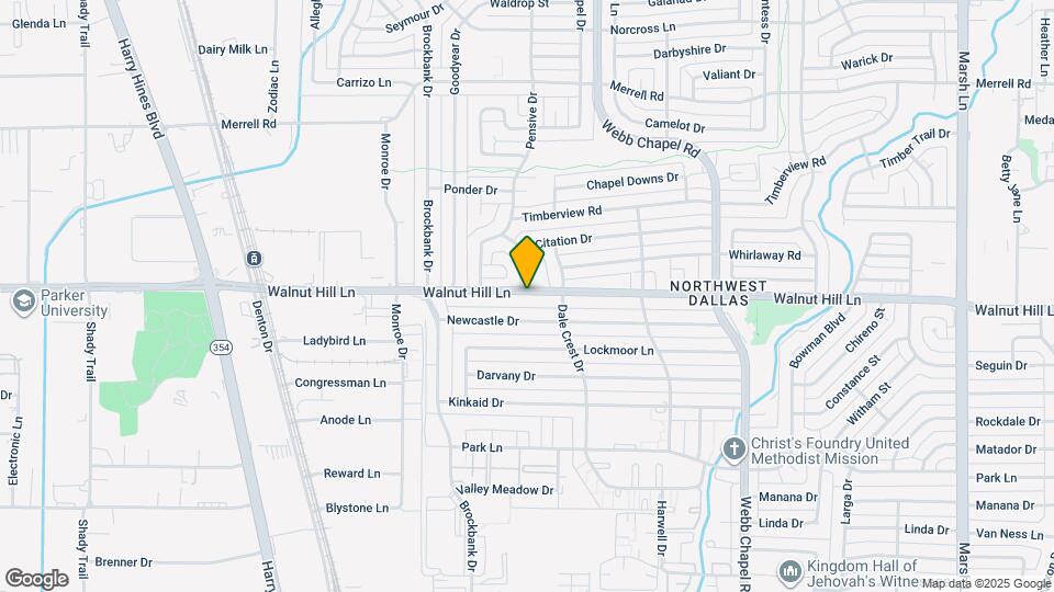 3076 Walnut Hill Ln Mapa y Detalles de la Ubicación