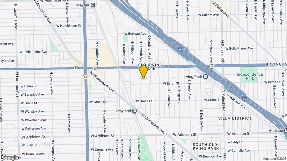 3913 N Kenneth Ave Map and Location Details
