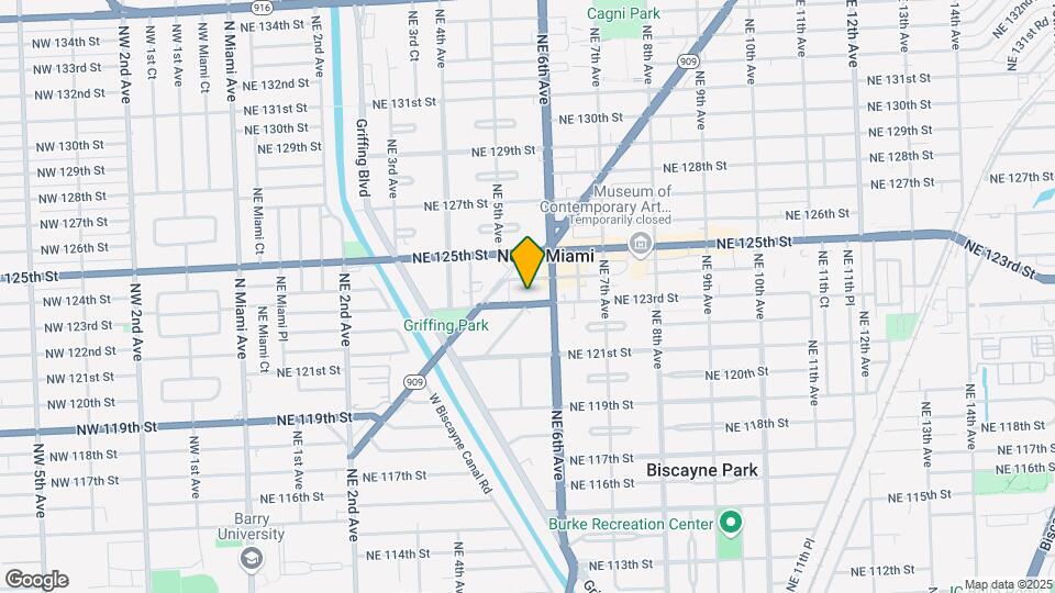 555 NE 123rd St Map and Location Details