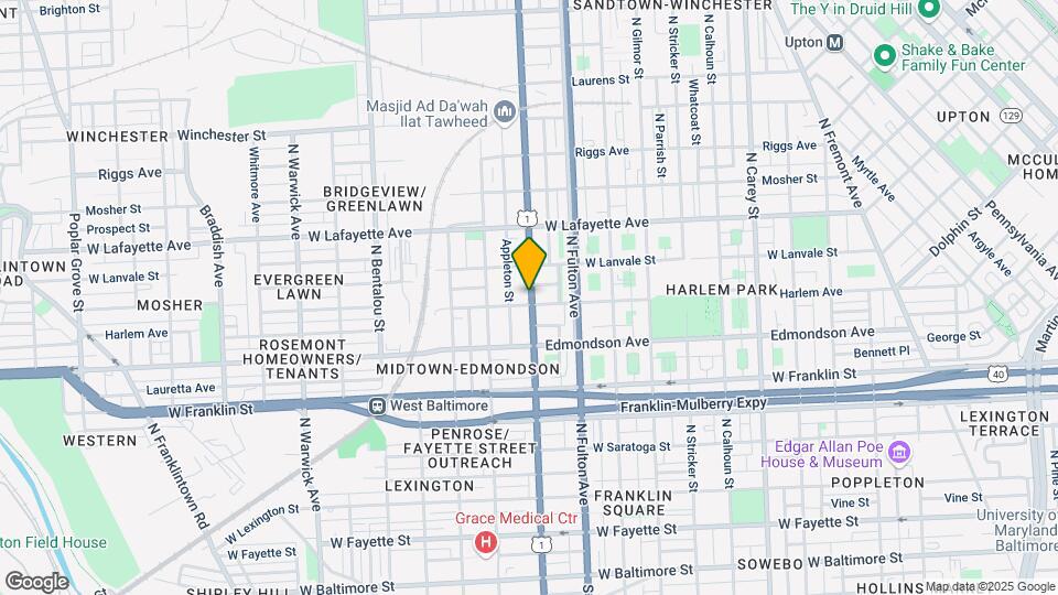 1900 Harlem Ave Map and Location Details