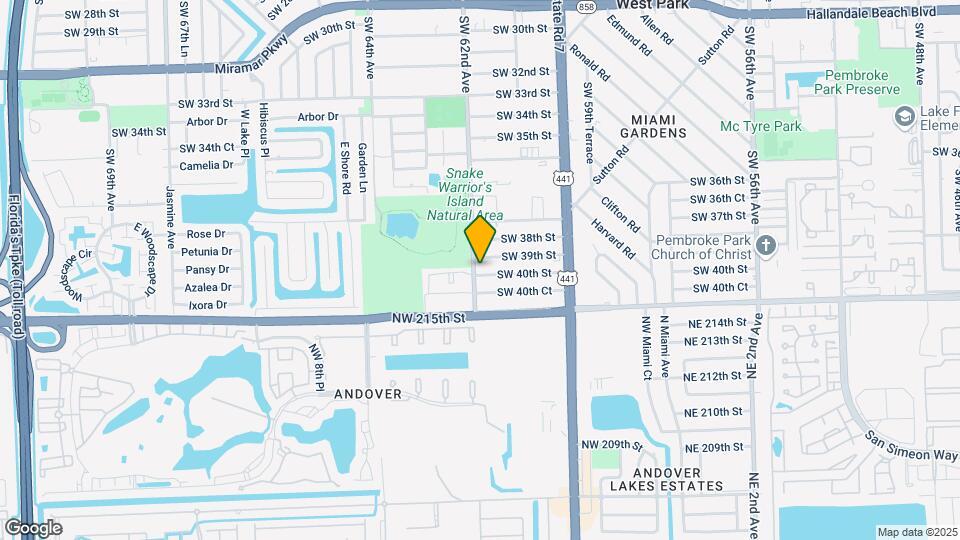 6147 SW 40th St Map and Location Details