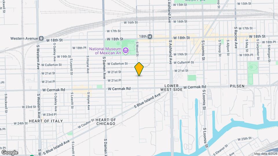 1756 W 21st Pl Map and Location Details