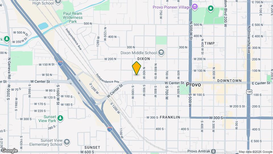970 W Center St Map and Location Details