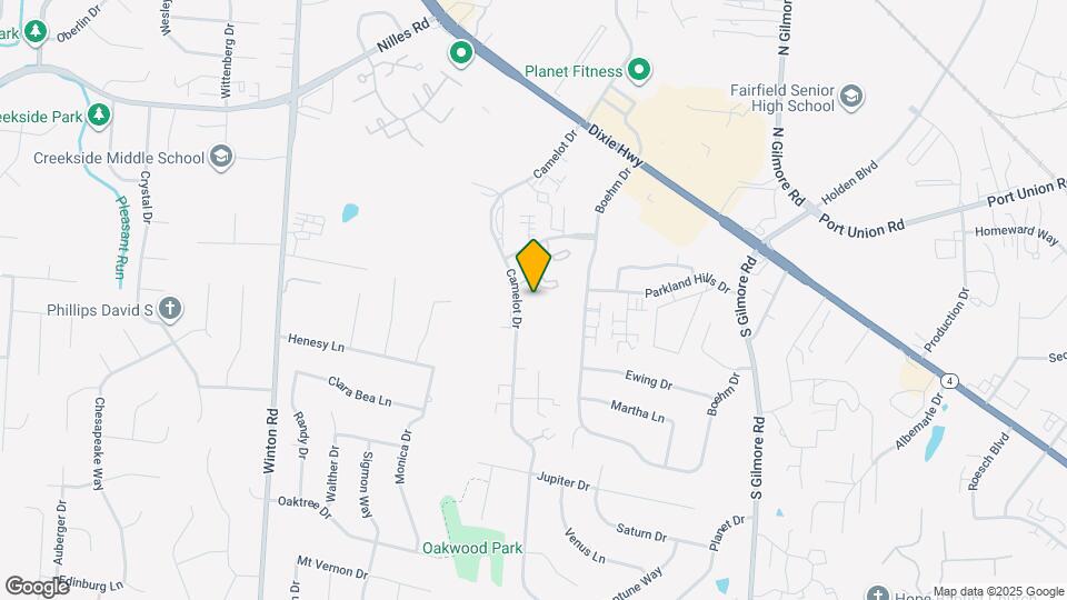 5350 Camelot Dr Map and Location Details