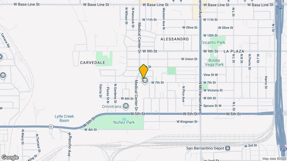 1598 W 7th St Map and Location Details
