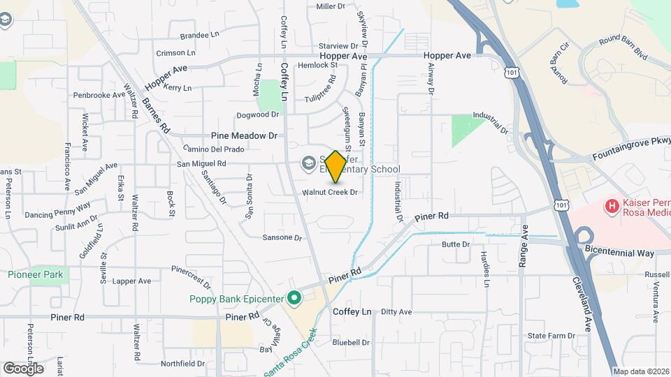 1731 Walnut Creek Dr Map and Location Details