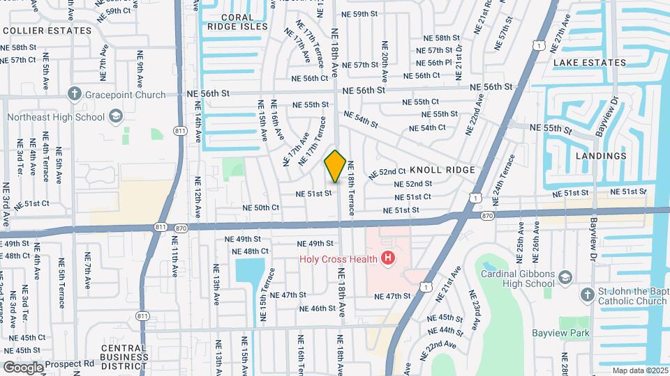 5101 NE 18th Ave Map and Location Details
